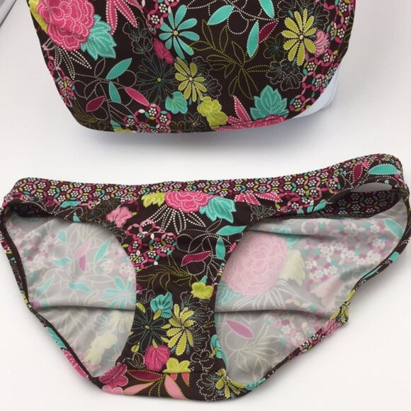 Motherhood Maternity Floral 2 Piece Tankini Swimsuit Size Medium - Picture 6 of 12